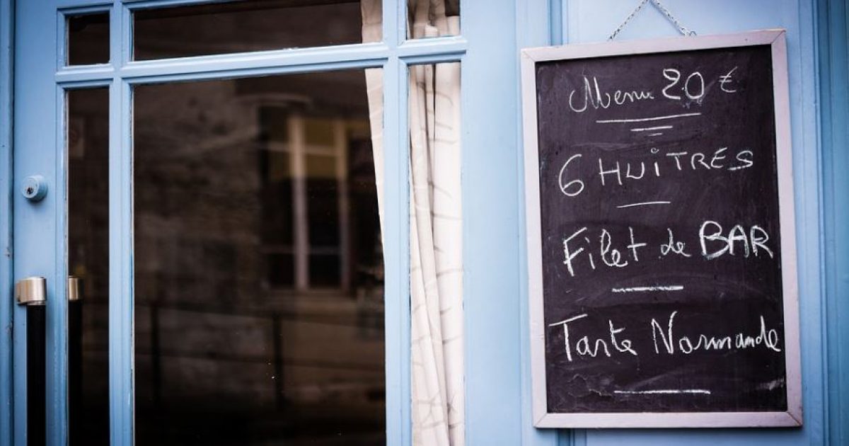 restaurant menu