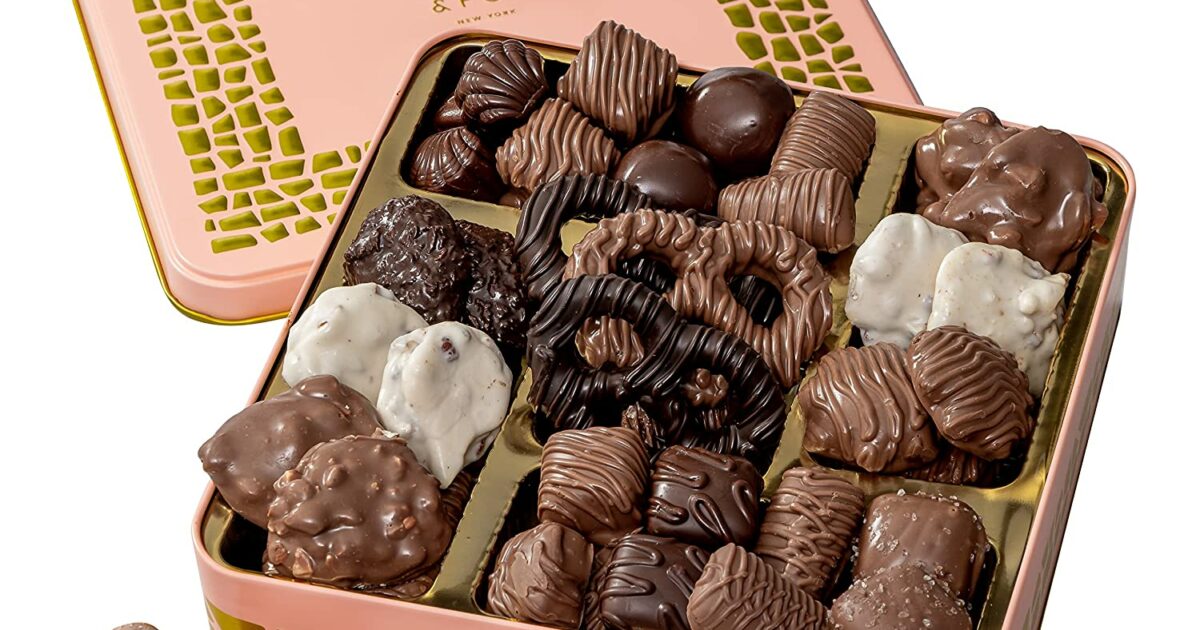 pink chocolate truffles